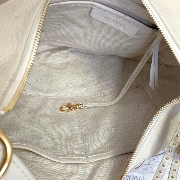 Michael Kors Suede Leather Fringed Hobo Handbag retired style - Picture 8 of 14